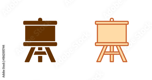 Easel Stand Vector Icon