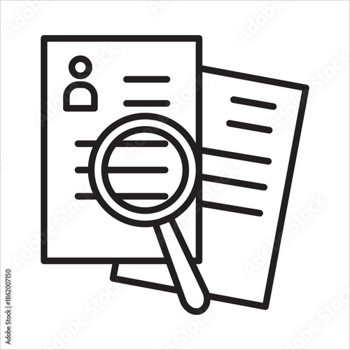 Employer branding icon outline vector