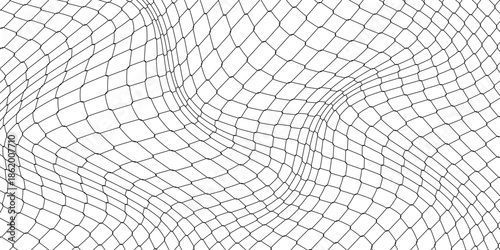 Curved net pattern. Seamless design for sportswear or equipment like soccer goals, volleyball nets, basketball hoops, hockey nets, and athletic gear.