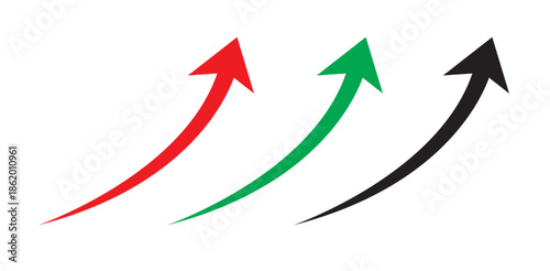 Upward Arrow Vector Set – Growth, Progress and Direction Symbol Icons