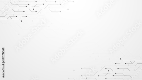 Electronic circuit board white background. Computer motherboard, central computer processors CPU, digital chip, and technology concept. Vector illustration