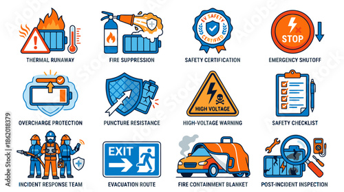 Electric vehicle safety features and emergency response guidelines