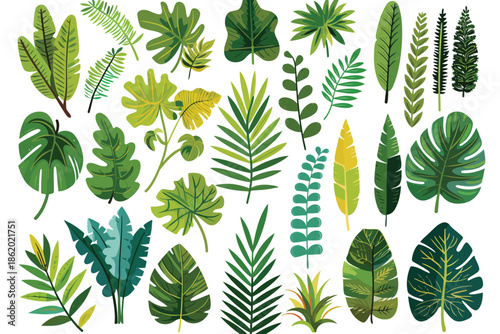 Hand draw doodle vegetation grunge scribble shapes se isolated illustration