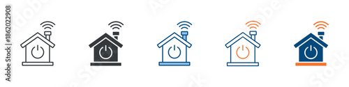 Smart Home Icon Set Multiple Style Collection 