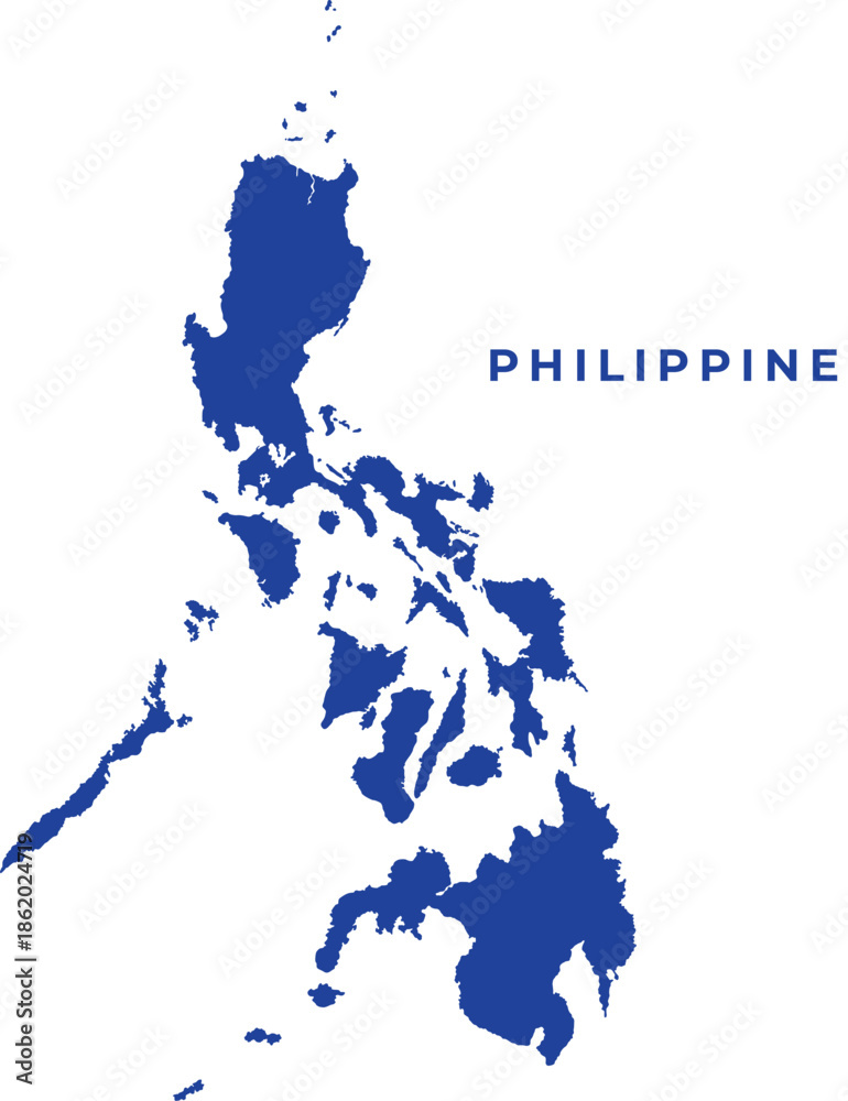 Obraz premium Philippines Country Map Outline