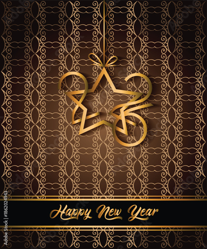 2026 Happy New Year background for your seasonal invitations, festive posters, greetings cards.