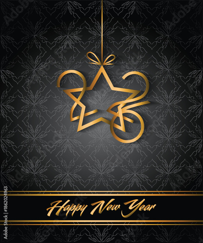 2026 Happy New Year background for your seasonal invitations, festive posters, greetings cards.