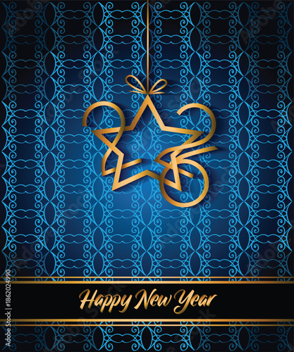 2026 Happy New Year background for your seasonal invitations, festive posters, greetings cards.