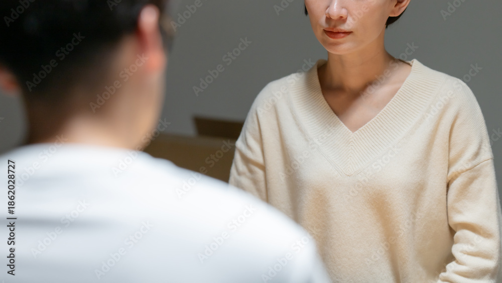 Fototapeta premium 話し合う男女
