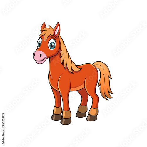 Brown Horse Farm Animal Vector