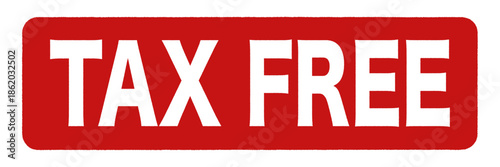 免税の赤いアイコン