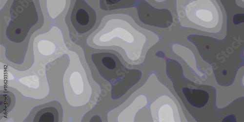 Abstract topographic contour map style background in shades of gray with smooth, flowing lines and varying levels of darkness indicating elevation or depth changes