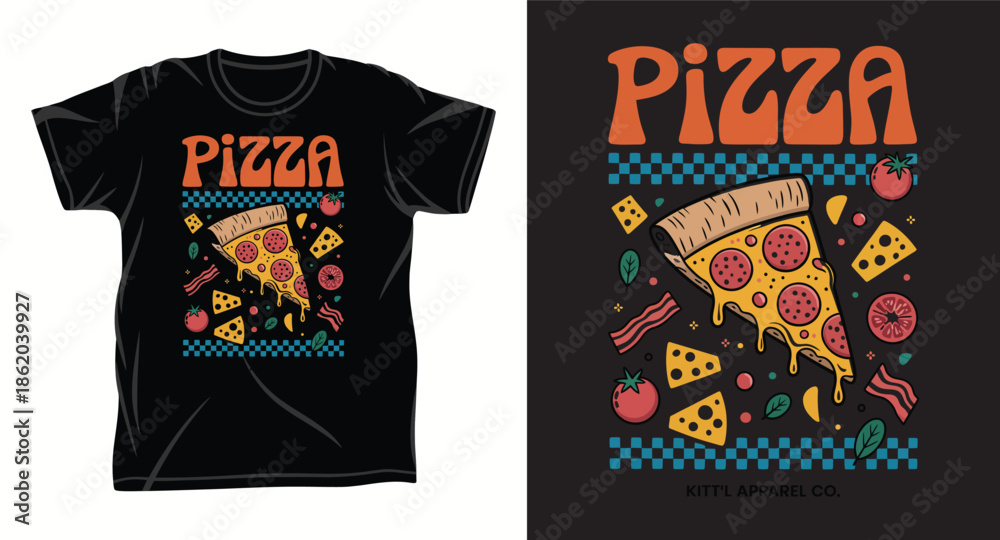 Fototapeta premium Food Graphic vector art t-shirt design print