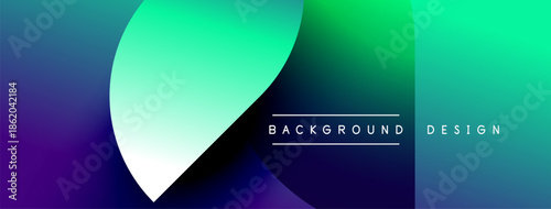 Abstract gradient background. Vivid colors blend, creating dynamic visual effect. Text reads background design. Minimalist composition.