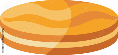 Flat pancake design celebration