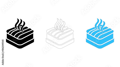 Northbridge cooling block icon efficient cooling for computer chipset component
