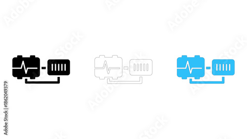System watchdog module icon illustrating supervision of system operations to prevent crashes