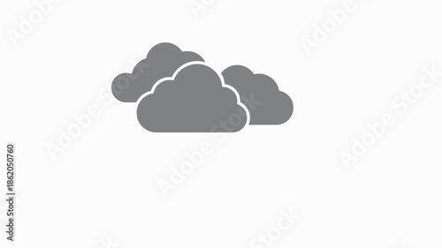 rain icon animation simple flat