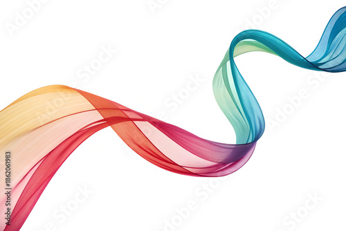 Ribbon flowing wave motion