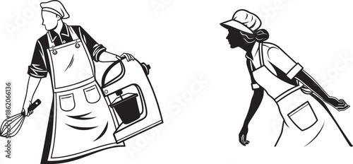 Apron vector Silhouette 