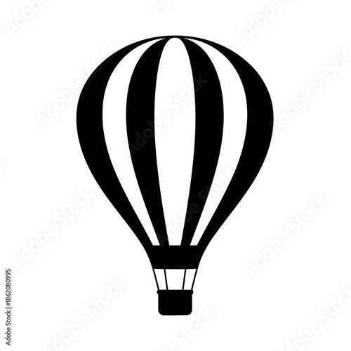 Stylized Hot Air Balloon Travel Adventure Icon