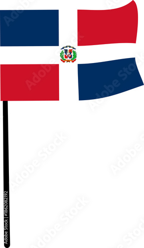 illustration of Dominican Republic flag