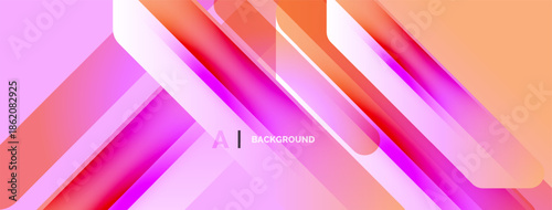 Abstract gradients create dynamic layers. Pink, orange hues blend, forming modern background design. Smooth transitions offer visual appeal.