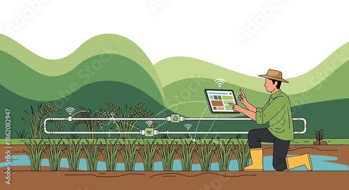 Connected crops a vision of smart agriculture with wireless sensor network and tablet
