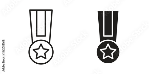 Condecoration icons in trendy flat style. symbol for your web site design, app, UI Vector EPS 10.