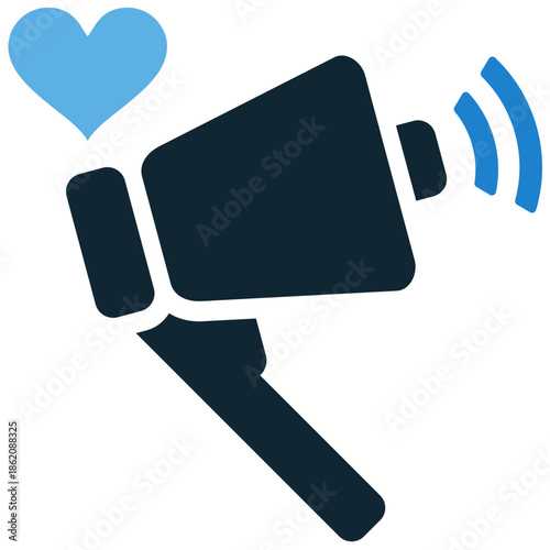 Outreach icon vector for marketing and community support. Ideal for illustrating expansion, public relations, communication, and helping hands.