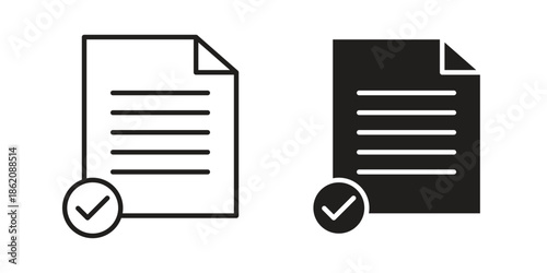 Contract coverage icons in trendy flat style. symbol for your web site design, app, UI Vector EPS 10.
