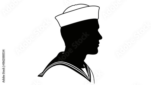 Sailor silhouette profile