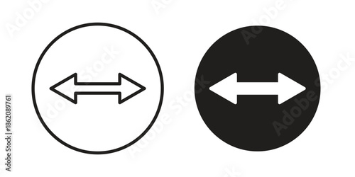 Diameter icons in trendy flat style. symbol for your web site design, app, UI Vector EPS 10.