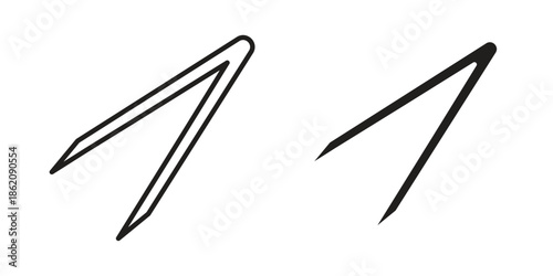 Eyebrow tweezers icons in trendy flat style. symbol for your web site design, app, UI Vector EPS 10.