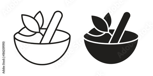 Herbal medicine icons in trendy flat style. symbol for your web site design, app, UI Vector EPS 10.