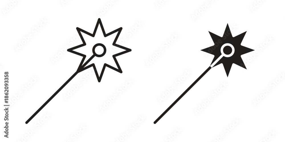Fototapeta premium Laser beam icons in trendy flat style. symbol for your web site design, app, UI Vector EPS 10.