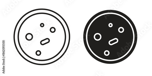 Leukemia icons in trendy flat style. symbol for your web site design, app, UI Vector EPS 10.