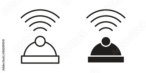 Motion sensor icons in trendy flat style. symbol for your web site design, app, UI Vector EPS 10.