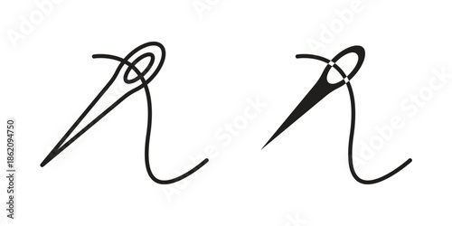 Needle icons in trendy flat style. symbol for your web site design, app, UI Vector EPS 10.