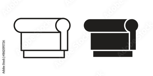 Print screen icons in trendy flat style. symbol for your web site design, app, UI Vector EPS 10.