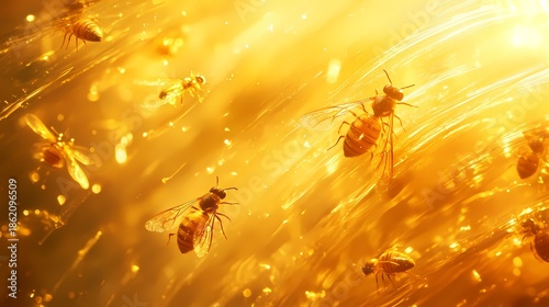 Amber Fossil Texture​​ poster background