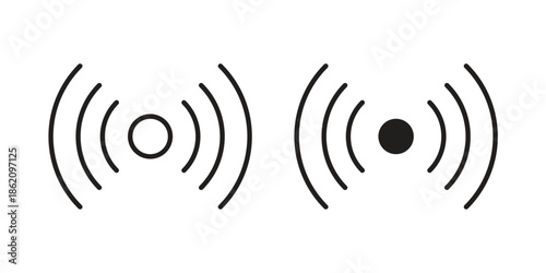 Sensor icons in trendy flat style. symbol for your web site design, app, UI Vector EPS 10.