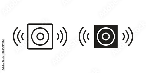 Sensor icons in trendy flat style. symbol for your web site design, app, UI Vector EPS 10.