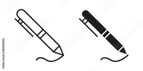 Write icons in trendy flat style. symbol for your web site design, app, UI Vector EPS 10.