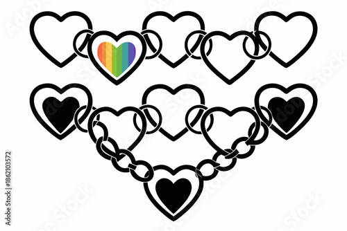 Heart with floral ornament