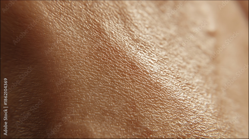 Fototapeta premium Detailed Macro View of Human Skin Wrinkles and Texture