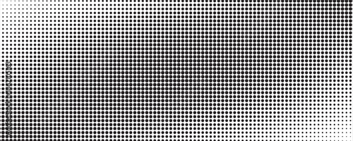 Grunge halftone gradient background. Faded grit noise texture. White and black sand wallpaper. Retro pixelated backdrop. Anime or manga style comic overlay. Vector graphic design textured template