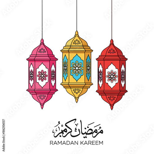 Stylish hooded jacket with red stripes Vector