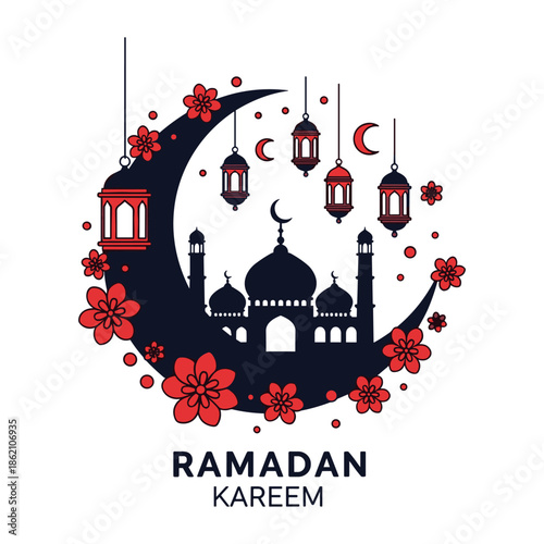 Ramadan kareem celebration Vector