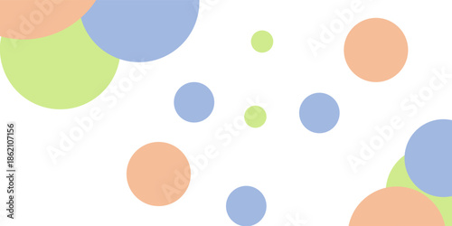 pastel color seamless repeat circle pattern, replete image, design for fabric printing